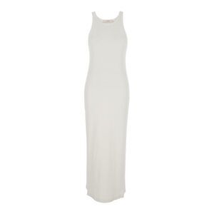 Jucca Women Long White Dress With Short Sleeves In Viscose For Women